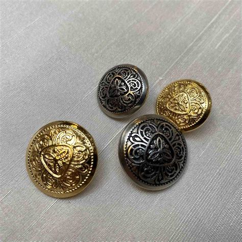 metal shank buttons box|decorative metal buttons.